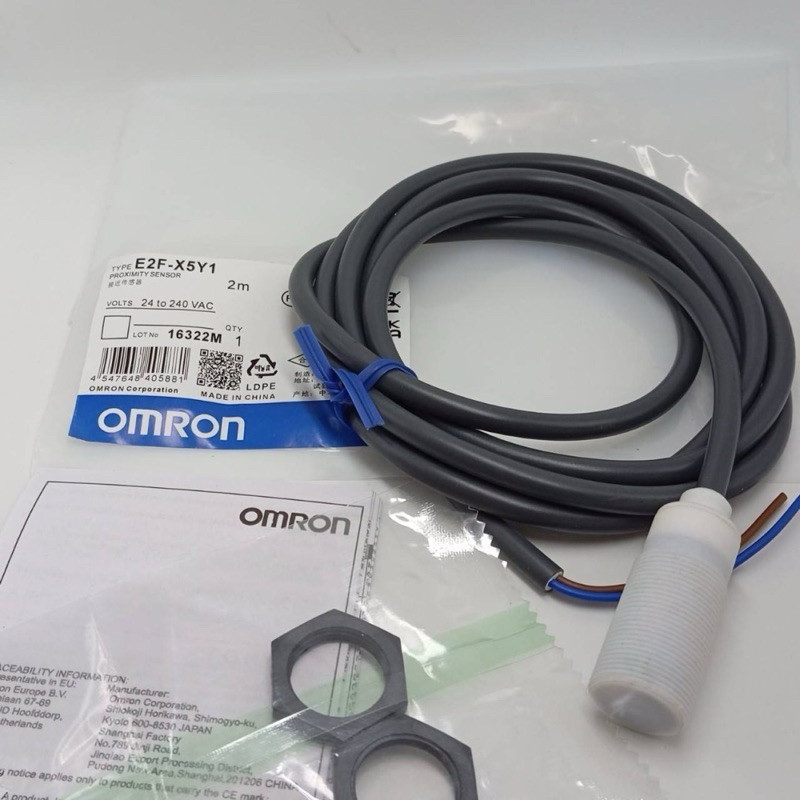 Proximity Sensors INDUCTIVE M18 E2F-X5Y1 ออกบิลได้ ส่งเร็ว omron