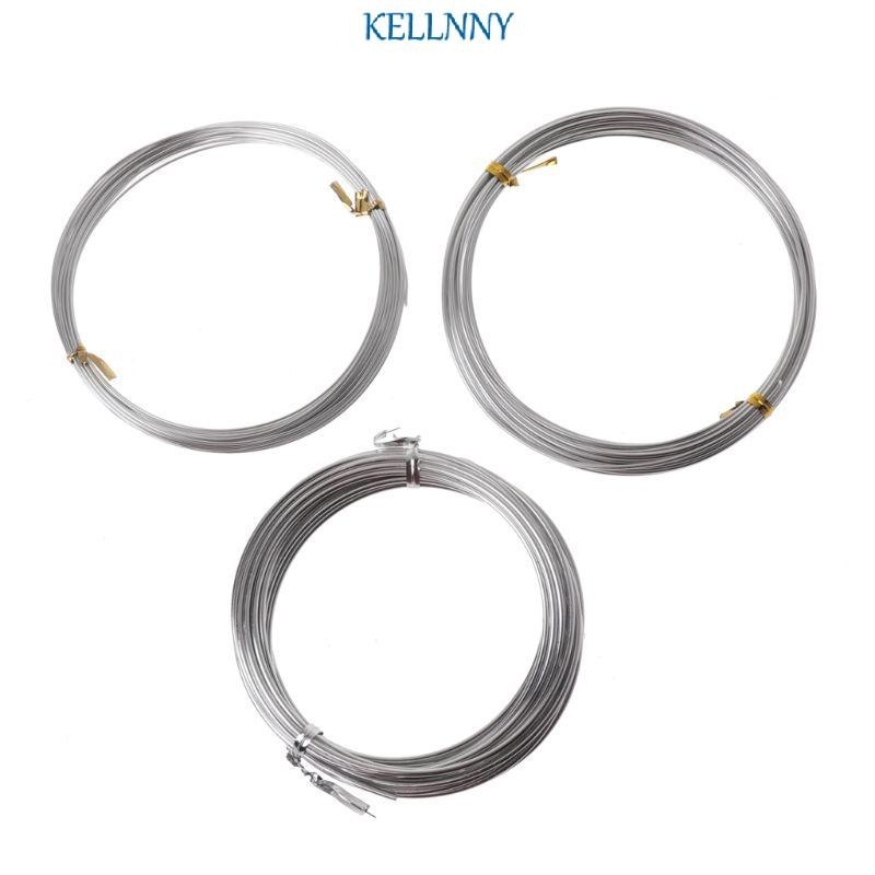 Kellnny ลวดอลูมิเนียมอโนไดซ์ สีเงิน ความหนา 1 1 5 2 มม. สําหรับทําตุ๊กตา DIY