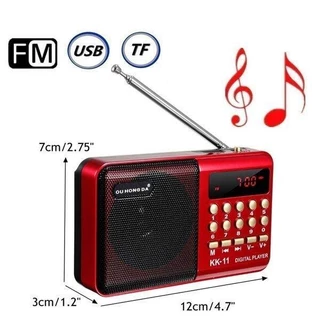 FM เครื่องเล่นวิทยุมินิวิทยุ 853SBT มีบลูทูธในตัว ลำโพงเครื่องเล่นเพลง TF card u-disk reader