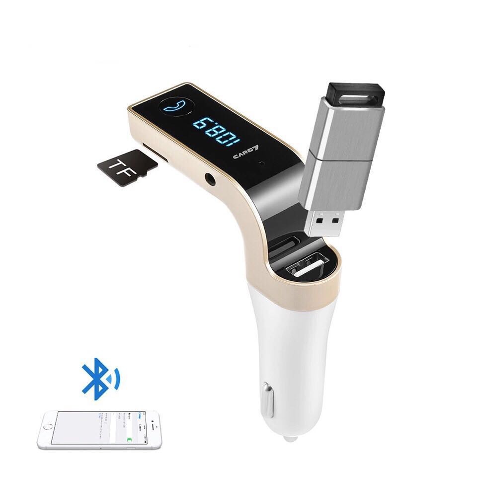 บลูทูธ CAR G7 ของแท้รับประกัน1ปี Bluetooth FM Transmitter MP3 Music Player SD USB Charger for Smart Phone