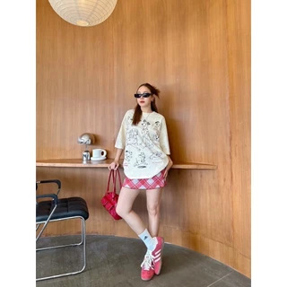 [งานเกรดพรีเมียม งานเกรด A] （จัดส่งตลอด 24 ชั่วโมง）OOOK 🐶 เสื้อยืดสกรีนน้องหมา Dalmatian💖