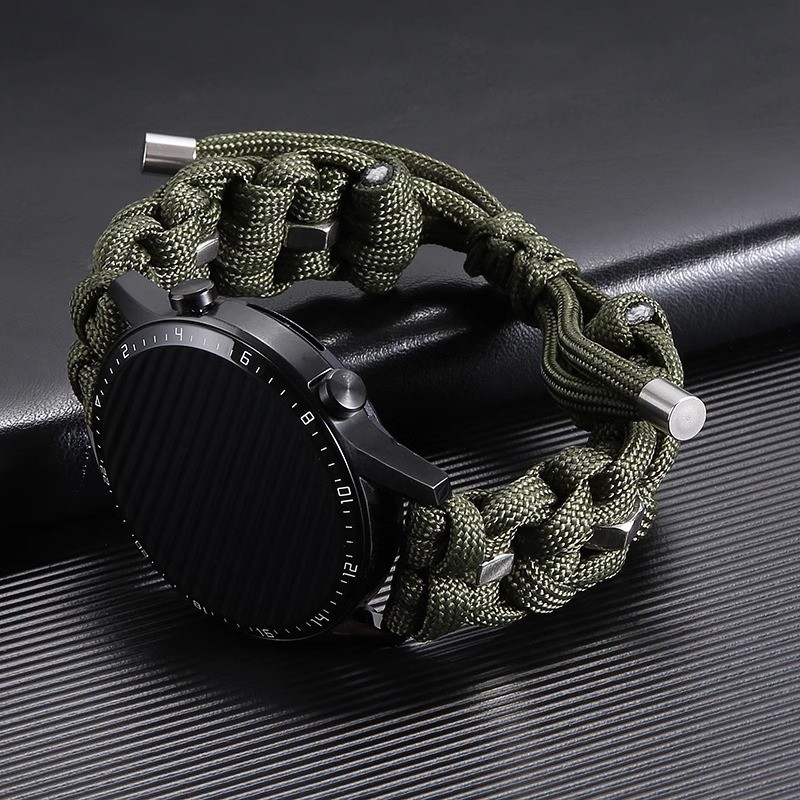 สายนาฬิกาข้อมือไนล่อน 20 มม. 22 มม. สําหรับ Samsung Galaxy Watch 6 5 4 3 Huawei Watchband Sports Wristband