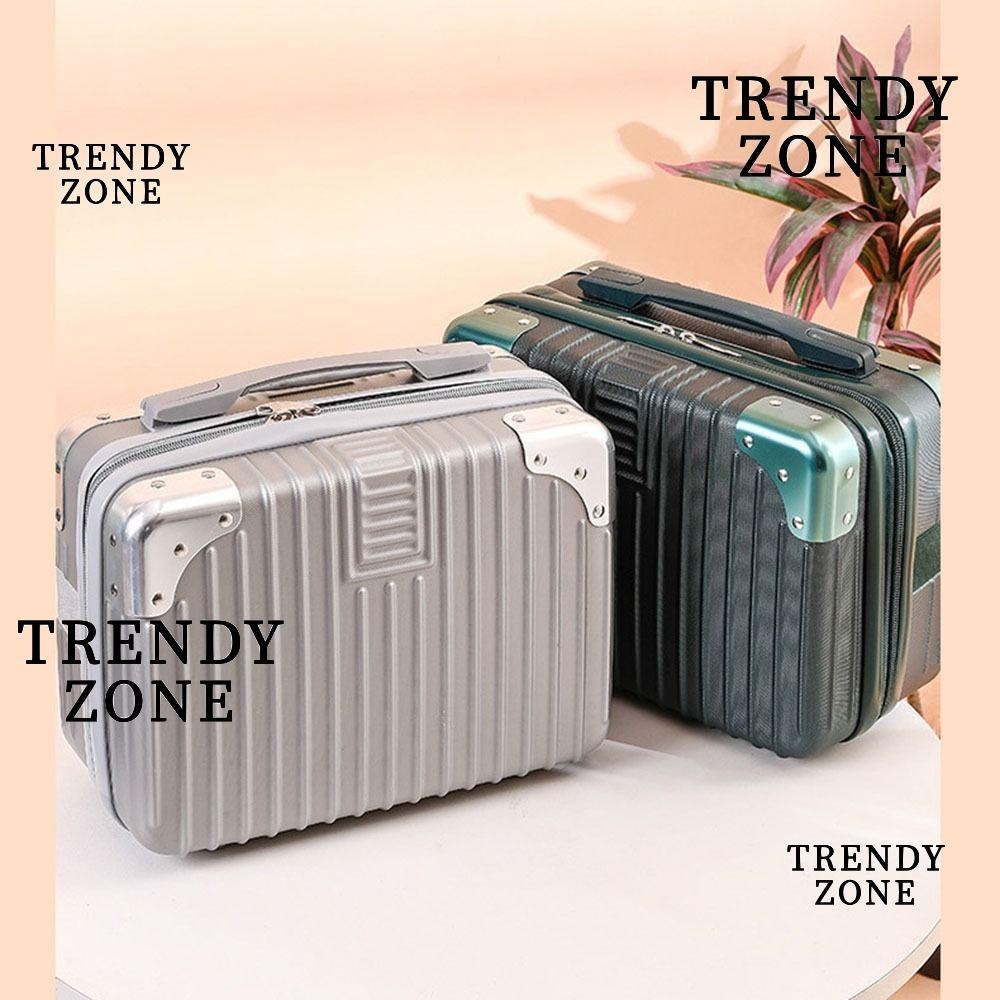 Trendyzone กระเป๋าเดินทาง กระเป๋าเครื่องสําอาง ขนาดเล็ก 14 นิ้ว สําหรับผู้หญิง