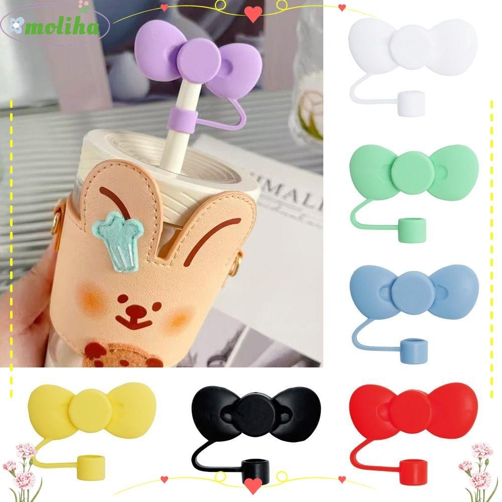 Moliha จุกปิดหลอดดูดน้ํา ซิลิโคน กันกระเด็น กันฝุ่น ใช้ซ้ําได้ สําหรับห้องครัว