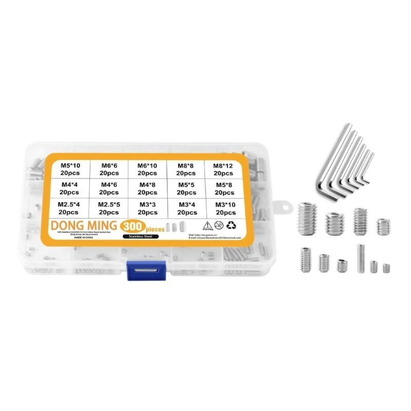 HL Screw Assortment set Internal Allen Driving Allen Metal Screws Stainless Steel
