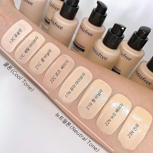ส่งไว แบ่งขาย รองพื้นรุ่นติดทน INNISFREE MY FOUNDATION ALL DAY-LONGWEAR SPF25 PA++