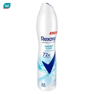 Rexona เรโซนา สเปร์ย ชาวเวอร์ คลีน ไบรท์เทนนิ่ง แอนติเพอสไปแรนท์ 135มล. ระงับกลิ่นกาย