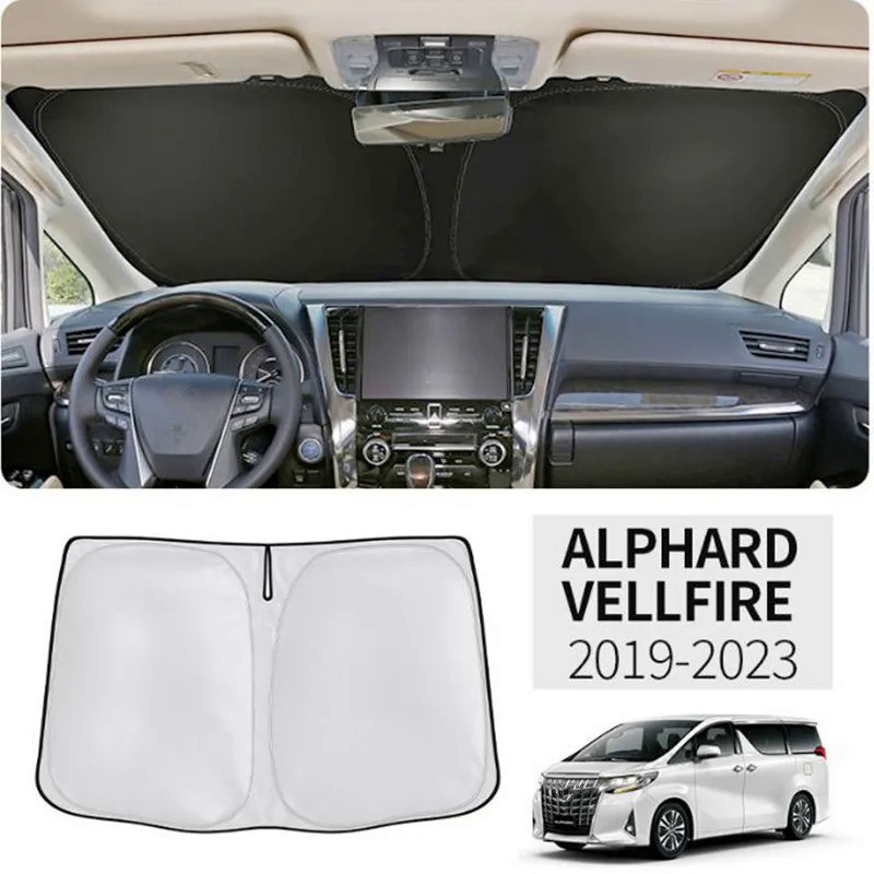 ม่านบังแดดกระจกหน้ารถยนต์ อุปกรณ์เสริม สําหรับ Toyota Alphard 30 AH30 Vellfire 2015-2023