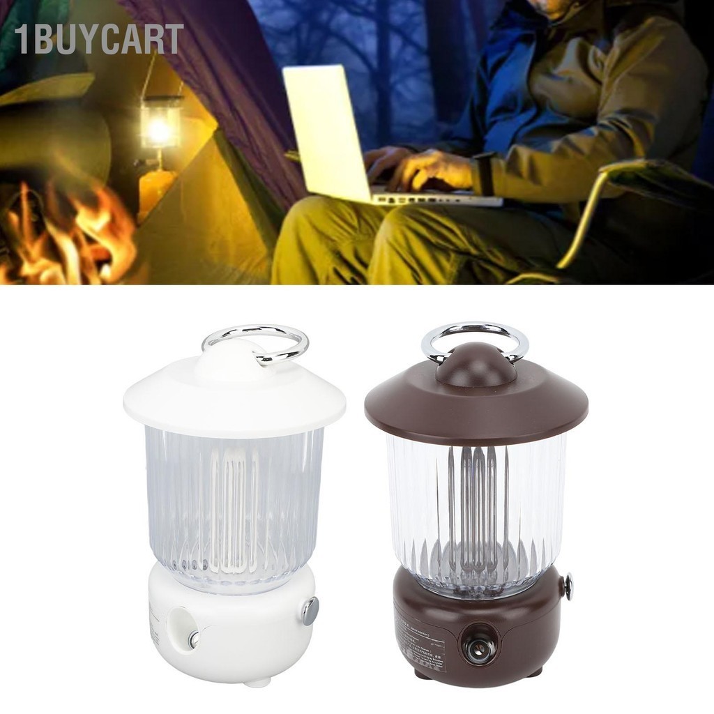 1Buycart 260ML Retro Lantern Humidifier พร้อม Light มัลติฟังก์ชั่นที่เงียบสงบ Vintage Camping Lamp Aromatherapy Diffuser Essential Oil