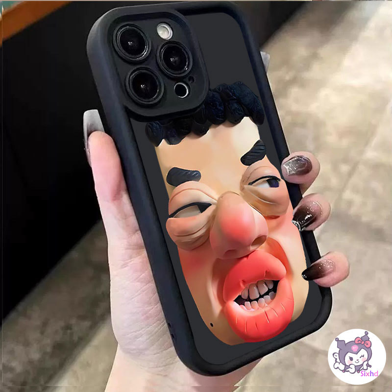 เคสโทรศัพท์ ซิลิโคนนิ่ม ลายอิโมติคอนหน้าตลก สําหรับ Realme C67 C53 C51 C35 C55 C15 C11 Note 50 C33 C21Y C30s C12 11 5 5i 5s 6i C3 C25Y C25s C30 Narzo 50A 50i Prime - รูปที่ 2