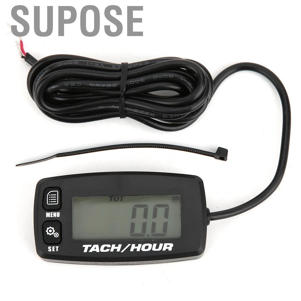 Supose Generator Hour Meter Tachometer Function Gauge for Chainsaw Mower Quad Bikes Jet Scooters