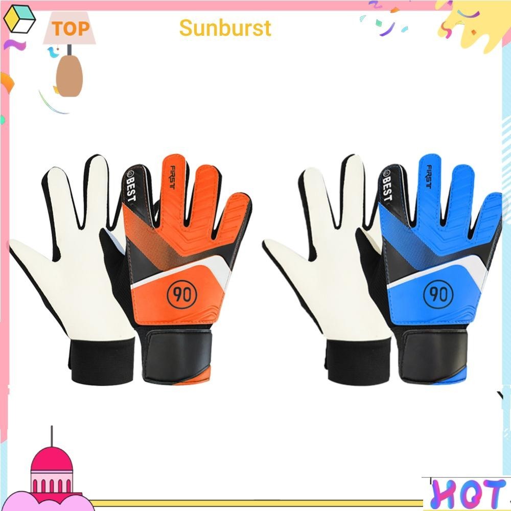 [Sunburst11.th] ถุงมือยาง กันลื่น กันชน สําหรับเล่นกีฬาฟุตบอล 1 คู่