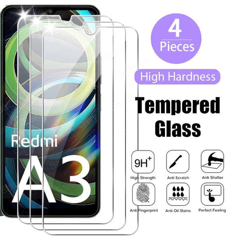 ฟิล์มกระจกนิรภัยสําหรับ Xiaomi Redmi A3 a 3 6.71 นิ้ว 23129RN51X / MZB0H0KIN / MZB0H0LIN / MZB0H0MIN