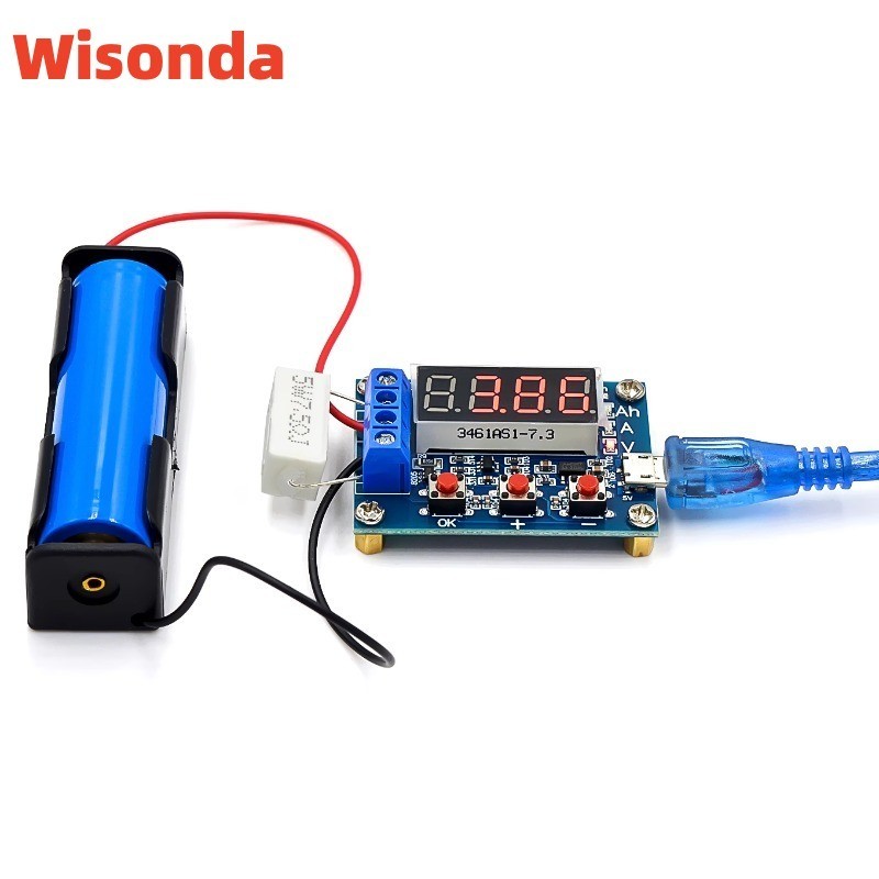 (1/5PCS)ZB2L3 เครื่องทดสอบแบตเตอรี่ LED Digital Display 18650 แบตเตอรี่ลิเธียมแหล่งจ่ายไฟความต้านทานการทดสอบความจุตะกั่วกรด Discharge Meter - รูปที่ 2