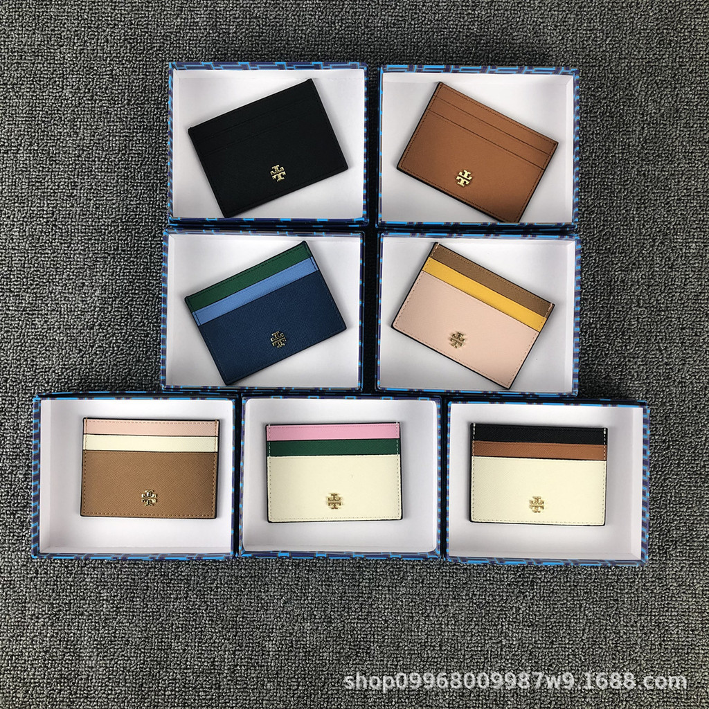 กระเป๋าสตางค์ ใส่บัตรได้ ขนาดเล็ก สีพื้น เข้ากับทุกการแต่งกาย สําหรับสตรี 2024