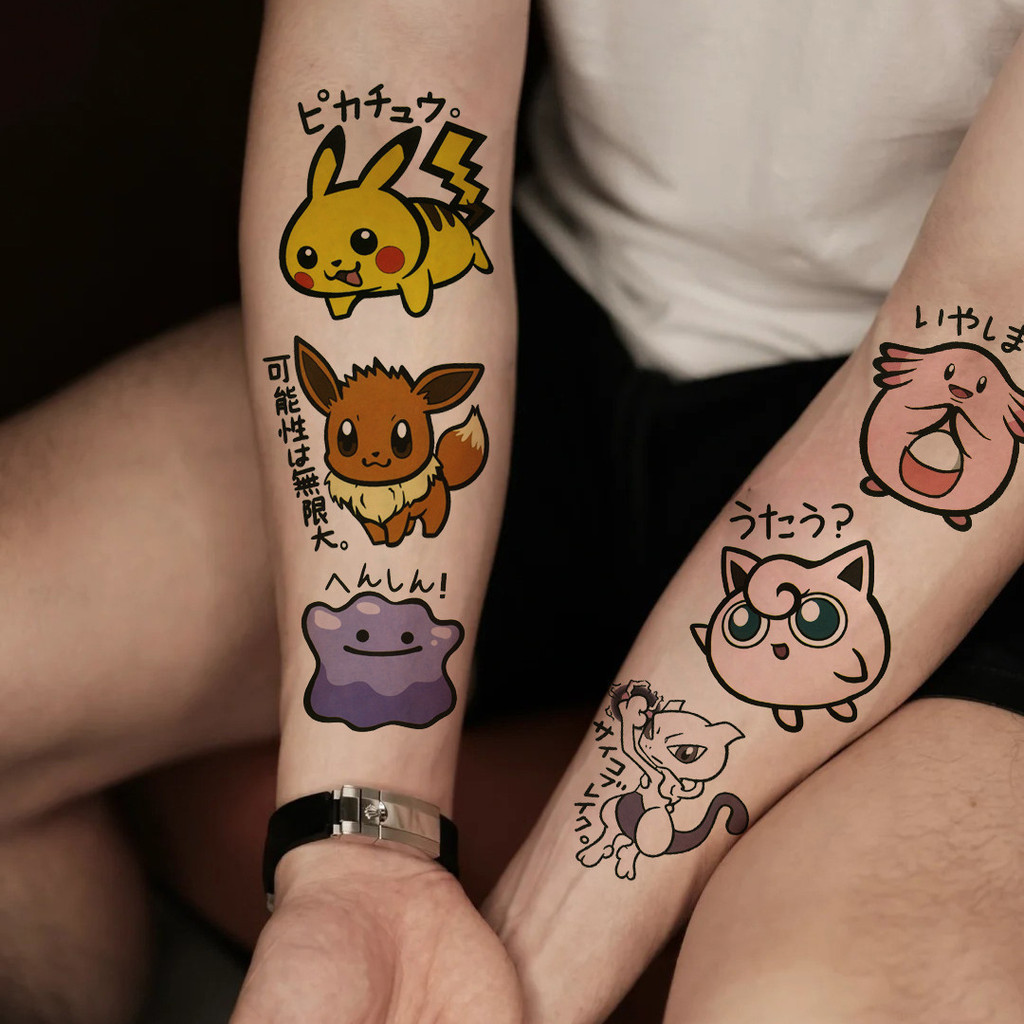 สติกเกอร์รอยสักชั่วคราว กันน้ํา และทนทาน 36 แผ่น