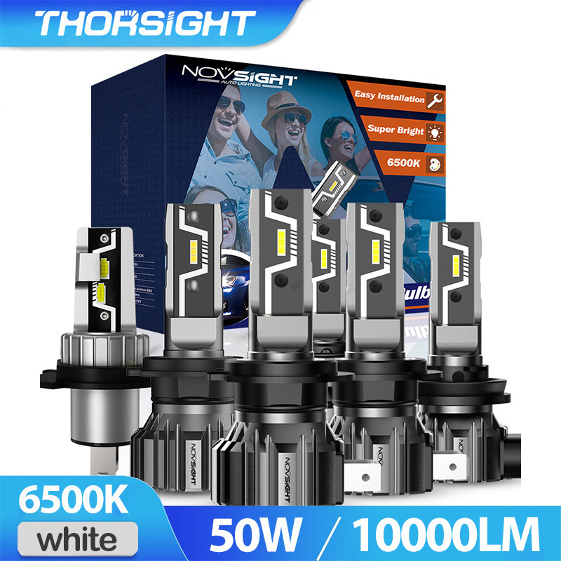 Thorsight x Novsight N57 หลอดไฟ LED ไฟหน้ารถยนต์ โคมไฟสว่างพิเศษ H4 H11 9005 Headlamp ไฟหน้ารถ ไฟตัดหมอก รับประกัน 2 ปี