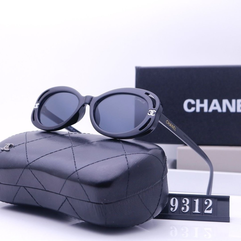 Chanel1 2024 Camellia Series แว่นตากันแดด กรอบทรงกลม ยาว ขนาดเล็ก สําหรับผู้ชาย ผู้หญิง AJPH JHMC