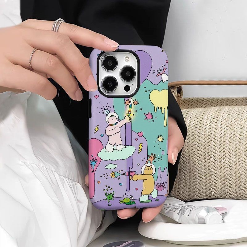 Disinfection Wars เข้ากันได้กับ iPhone15promax/14plus รวมทุกอย่าง 13pro กันกระแทก 12/11x/xr ฟิล์มสอง