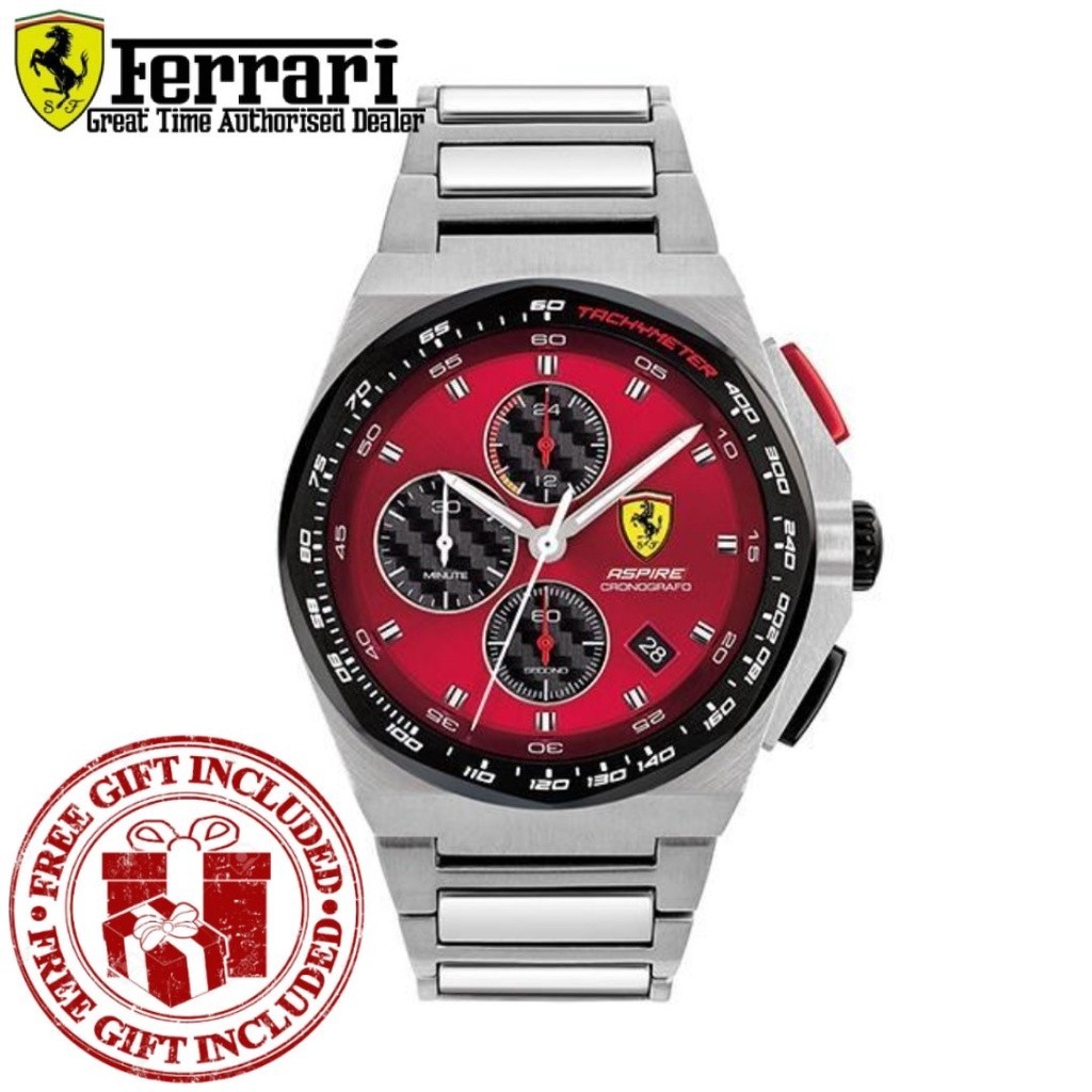 นาฬิกาข้อมือ Ferrari สําหรับผู้ชาย 0830790 Aspire Scuderia