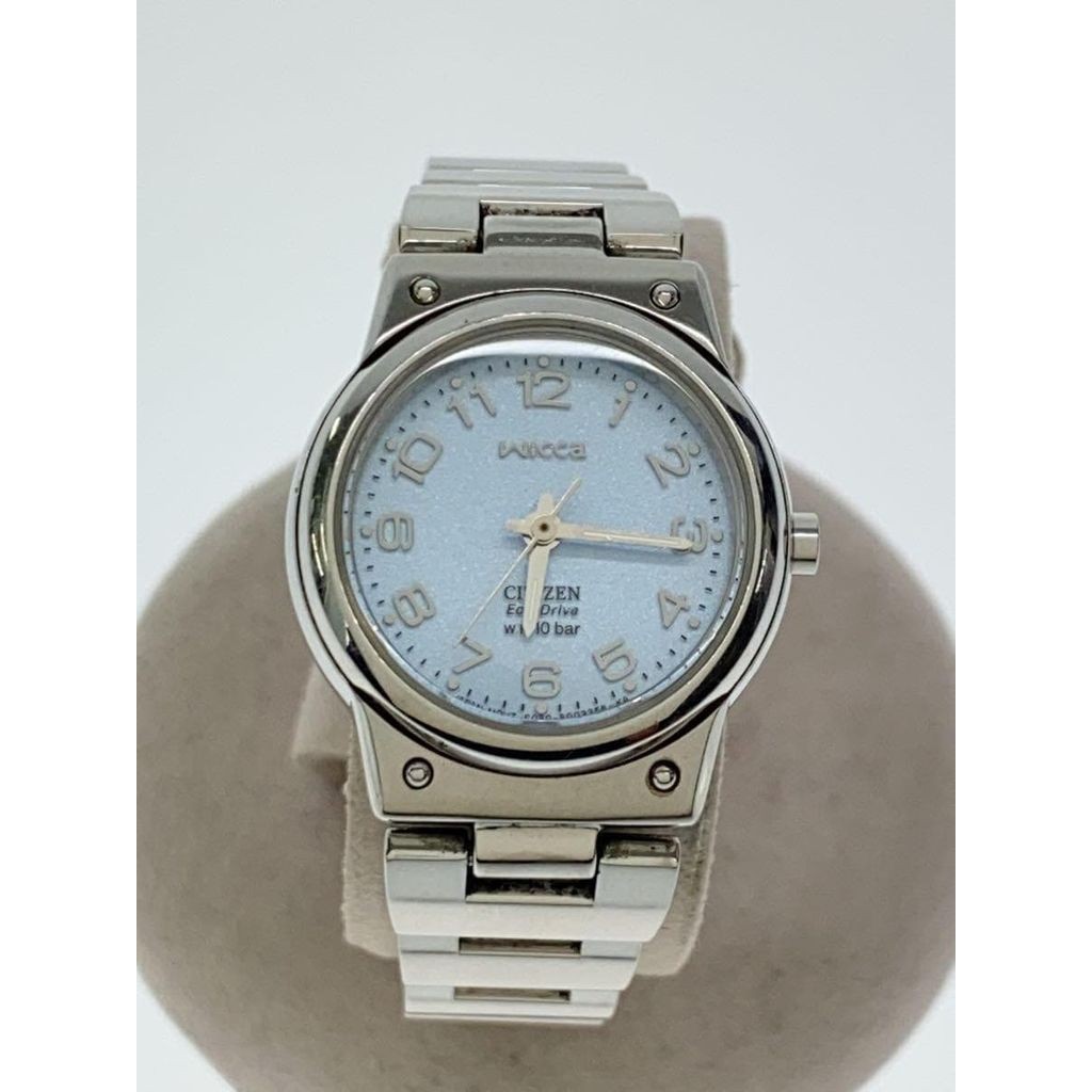 CITIZEN Wrist Watch Women's Silver Blue Gold Solar Dial Direct from Japan Secondhand