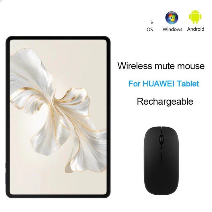 เมาส์ไร้สายสําหรับHUAWEI MatePad 11.5 2025 Pro 12.2 11.5 S Air 2025 SE 11 2024 Pro 11 10.8 T10Sชาร์จเงียบมินิเมาส์สําหรับHonor Pad 10 Pad 9 12.1 X8a X9a MateBook
