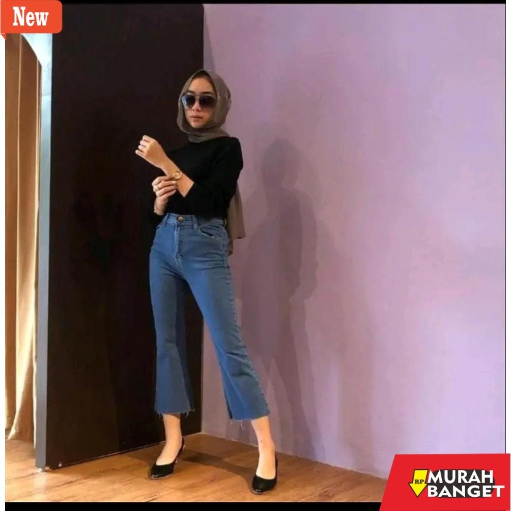 กางเกงขายาวยีนส์ผู้หญิง - ว้าว-ตัด ไม่ได้จบ 7/9 พรีเมี่ยมกางเกงยีนส์กางเกง/กางเกงยีนส์ผู้หญิง/กางเกง