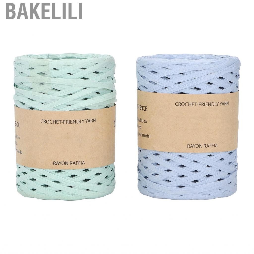 Bakelili Raffia Yarn Ribbon Paper Material For Crocheting Knitting Hat