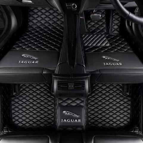 พรมปูพื้นรถยนต์ แบบหนัง กันน้ํา สําหรับ Ford Jaguar XJ XJL XK XEL XFL