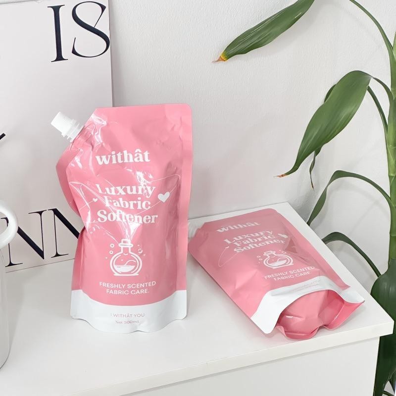 พร้อมส่ง น้ำยาปรับผ้านุ่ม Withat สูตรเข้มข้น สูตรผ้าหอม ปรับผ้านุ่ม 3 ลิตร - 4