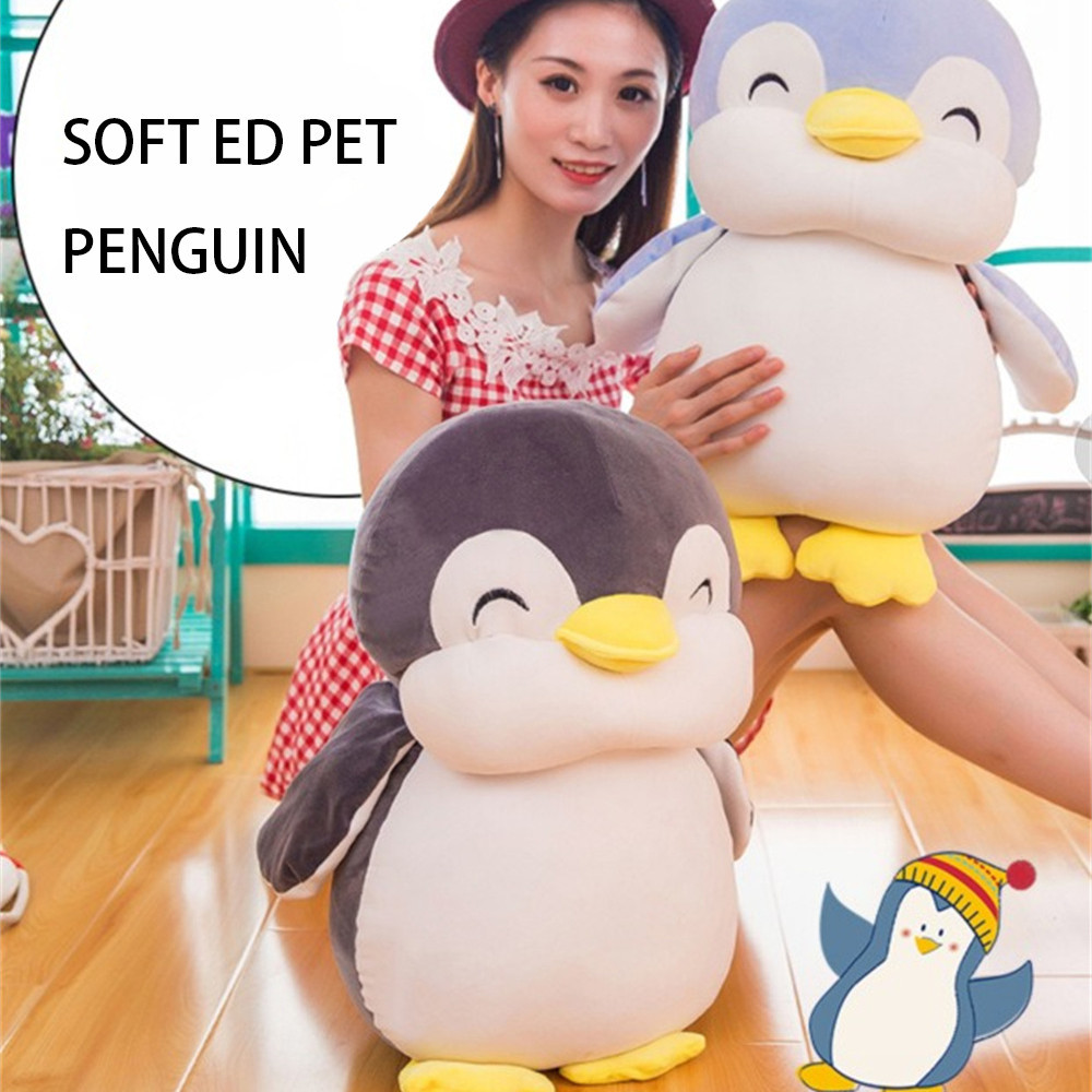 【ในการจัดส่ง】 25 ซม.ตุ๊กตาเพนกวินน่ารักผ้าฝ้ายนุ่มของเล่นหมอนนอนเด็กผู้หญิงกอดเด็ก Kawaii Plushes ตุ๊กตาสัตว์ของเล่น ราคา ถูกที่สุด ดีลบีเคเค แกลเลอรีภาพที่ 2