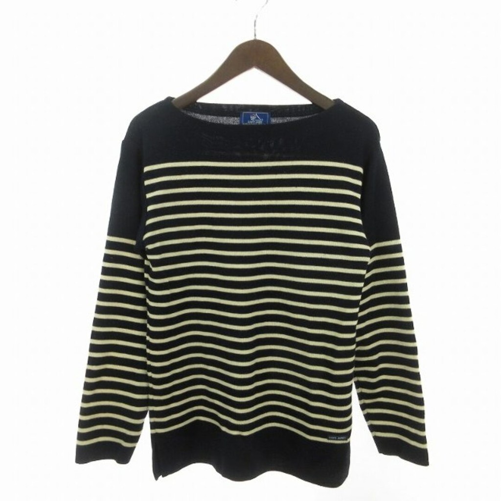 St. James 90s Vintage Knit Sweater Navy Blue XS ■SM1 Direct from Japan Secondhand