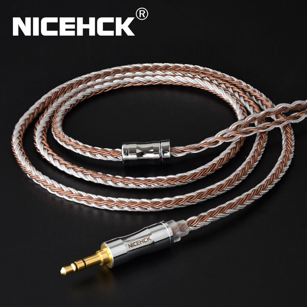 Nicehck C16-5 สายเคเบิลทองแดง 16 แกน 3.5 2.5 4.4 มม. ปลั๊ก MMCX 2Pin QDC Pin สําหรับ LZ A7 ZSX C12 V