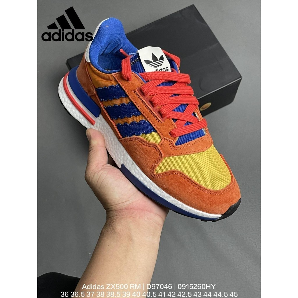 Adidas ZX500 RM Boost SON GOKU Limited Edition Sneakers   Exclusive Packaging รองเท้าผ้าใบผู้ชาย รองเท้าฟิตเนส รองเท้าเท