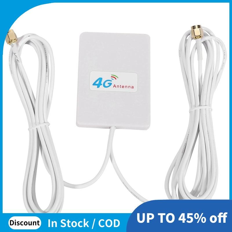 เสาอากาศ WiFi 4G/3G 28dBi LTE เสาอากาศเครื่องขยายสัญญาณ 4G/3G เราเตอร์มือถือเสาอากาศ WiFi เสาอากาศบร