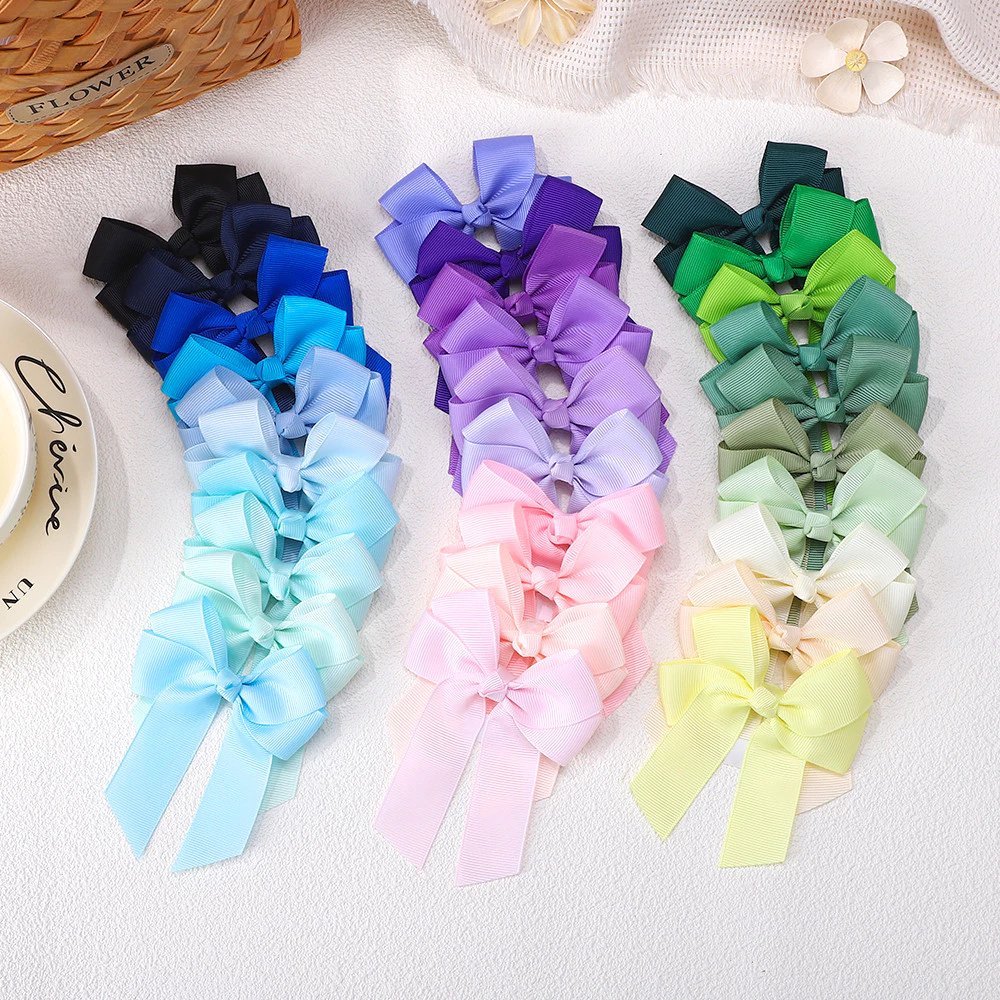 1pc 3.6 สีทึบ Bowknot กิ๊บติดผมสําหรับสาวคลาสสิก Bows Hairpins Barrettes Headwear เด็กอุปกรณ์เสริมผม thumbnail 9