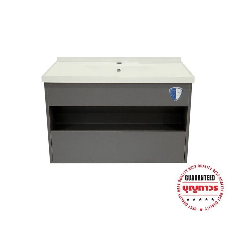 BATH&BATH EB-3154-80 ชุดตู้วางอ่าง สีเทา