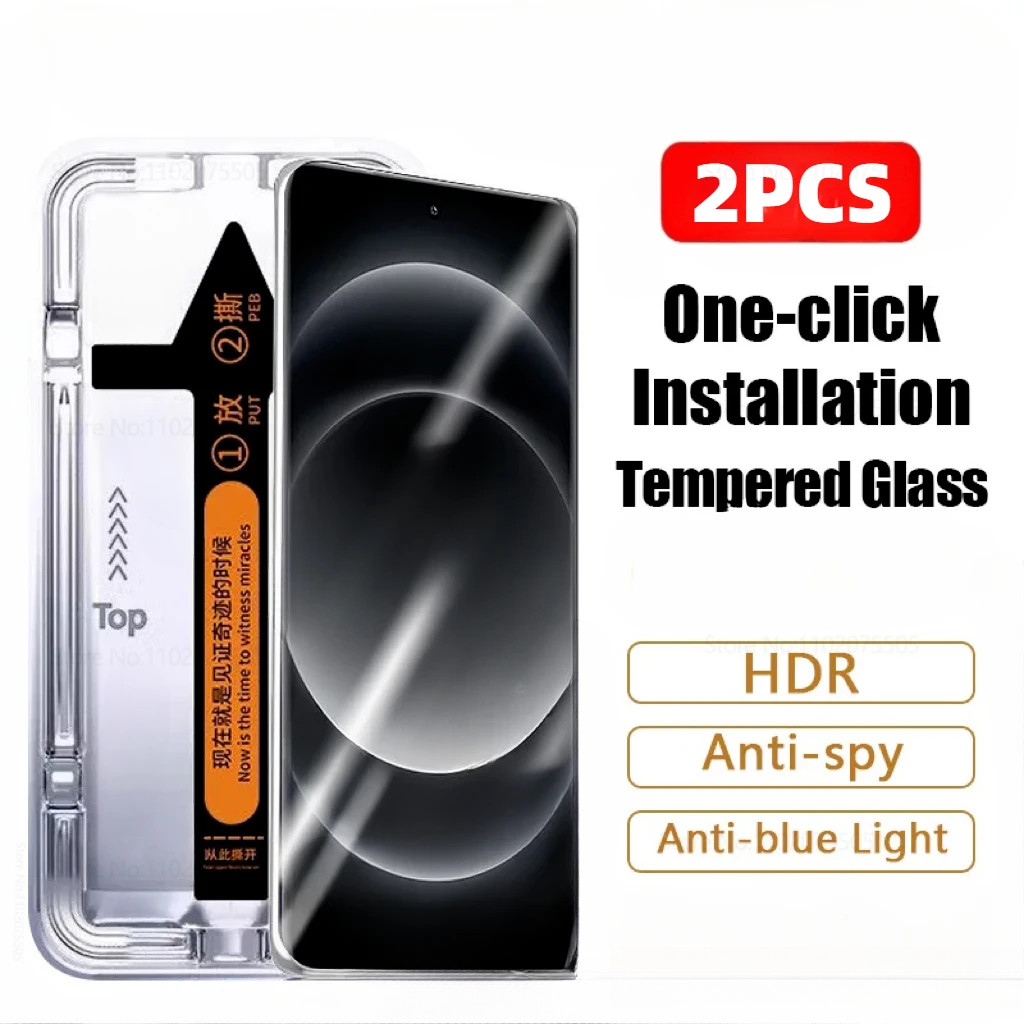 2 ชิ้นฝุ่นติดตั้งฟรีความเป็นส่วนตัวกระจกนิรภัยสําหรับ Oneplus 1+7 9 9rt 9r 8t 6t Ace 3v 2v Pro Nord 