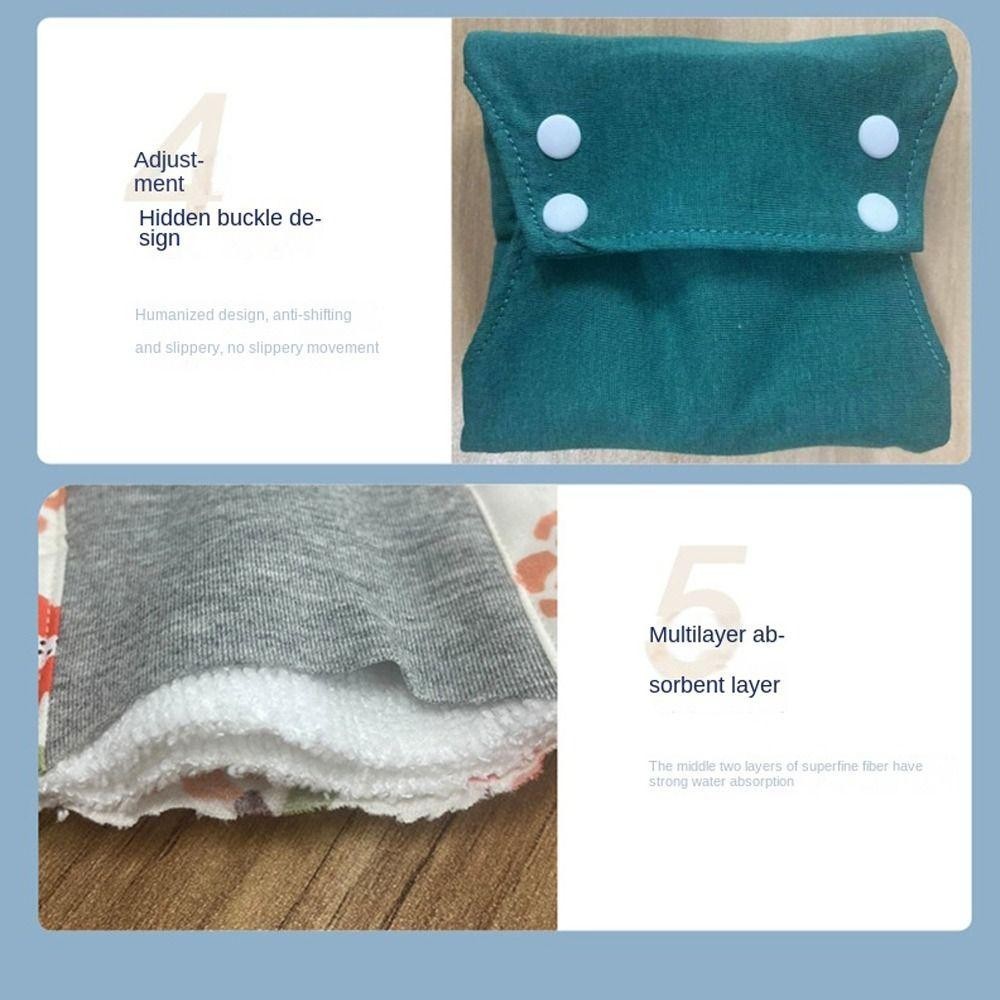 Bja กางเกงชั้นใน ผ้าอนามัย ซับน้ําลาย ล้างทําความสะอาดได้ ใช้ซ้ําได้ เพื่อสุขอนามัย สําหรับผู้หญิง ผู้สูงอายุ ป้องกันปัสสาวะรั่วซึม - รูปที่ 3