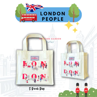Limited Edition !🇬🇧 S Bookbag Oilcloth Mini Open Top Handle Bag