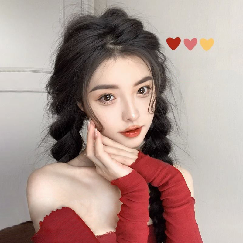 ยางรัดผมเปีย สำเร็จรูป ผมเปียเดี่ยว แฮร์พีชผมเปีย ไหมไม่เงา เนียนเหมือนผมจริง รูปที่ 5