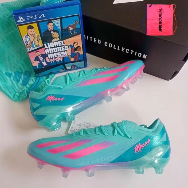 ♞,♘Kasut Bola Sepak Adidas X Ghosted รองเท้าฟุตบอล ระบายอากาศ ความเร็วสูง สําหรับผู้ชาย ผู้หญิง ส่ง