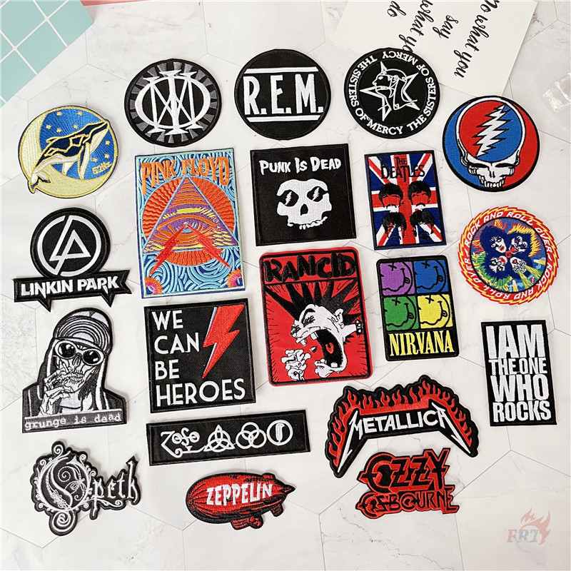 ♚ Rock Band Fans Collection Series 01 - อัลบั้ม Glam Rock Iron-On Patch ♚ 1 ชิ้น DIY เย็บบนเหล็กบนป้ายแพทช์