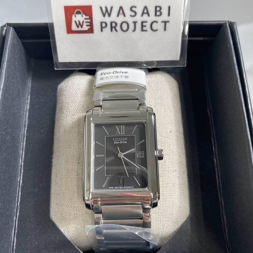 ⭐️Authentic⭐️Direct from Japan⭐️CITIZEN FRA59-2431 Unused Eco Drive Crystal glass Black SS Analog Men Wrist watch นาฬิกาข้อมือ