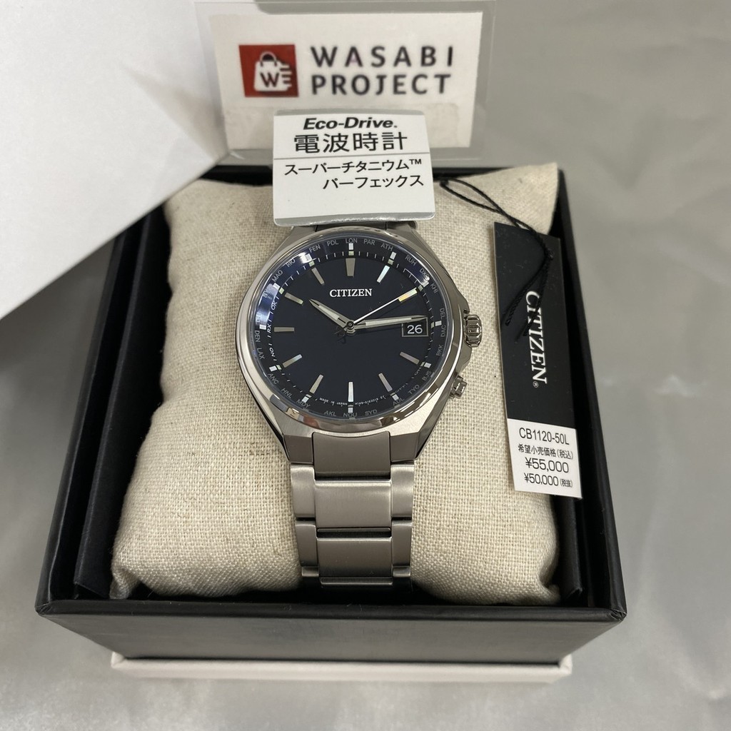 ⭐️Authentic⭐️Direct from Japan⭐️CITIZEN CB1120-50L Unused ATTESA Eco Drive Sapphire glass Blue Titanium Men Wrist watch  นาฬิกาข้อมือ