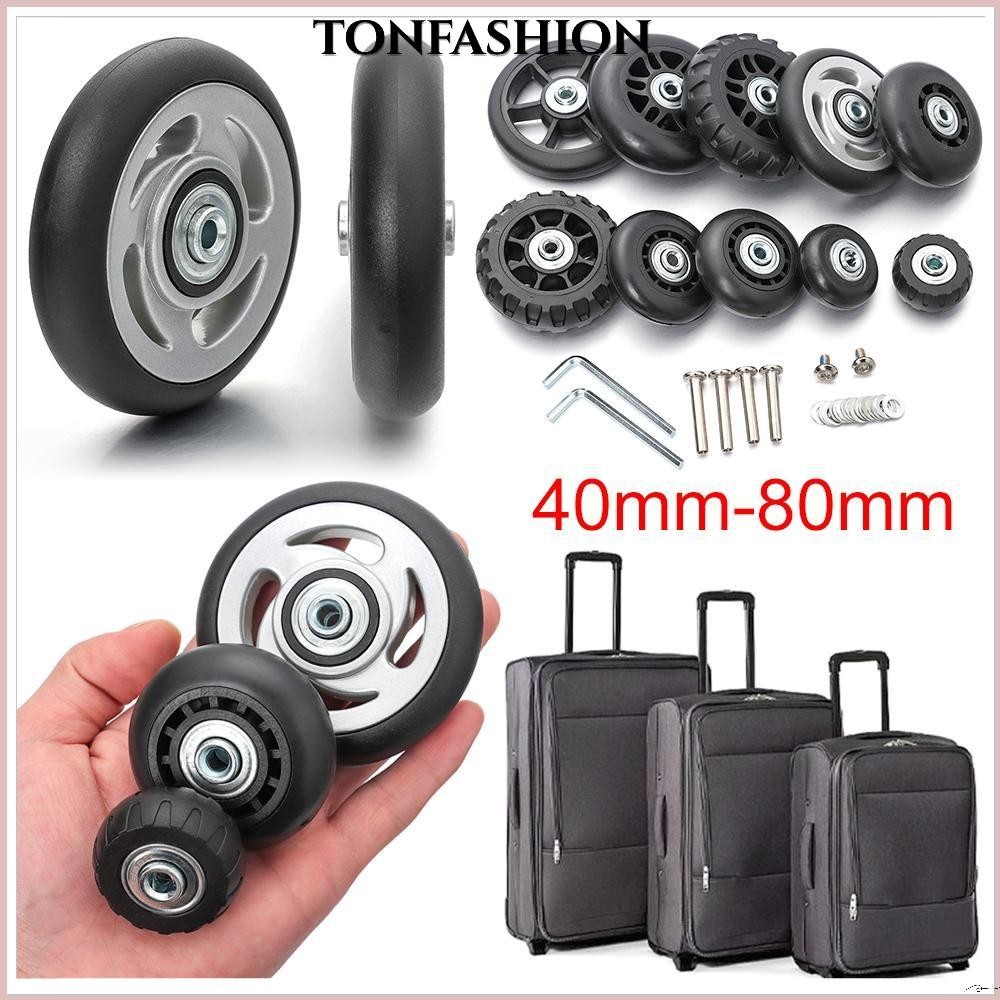 Tonfashion อะไหล่ล้อกระเป๋าเดินทาง แบบพกพา พร้อมสกรู 2 ชิ้น