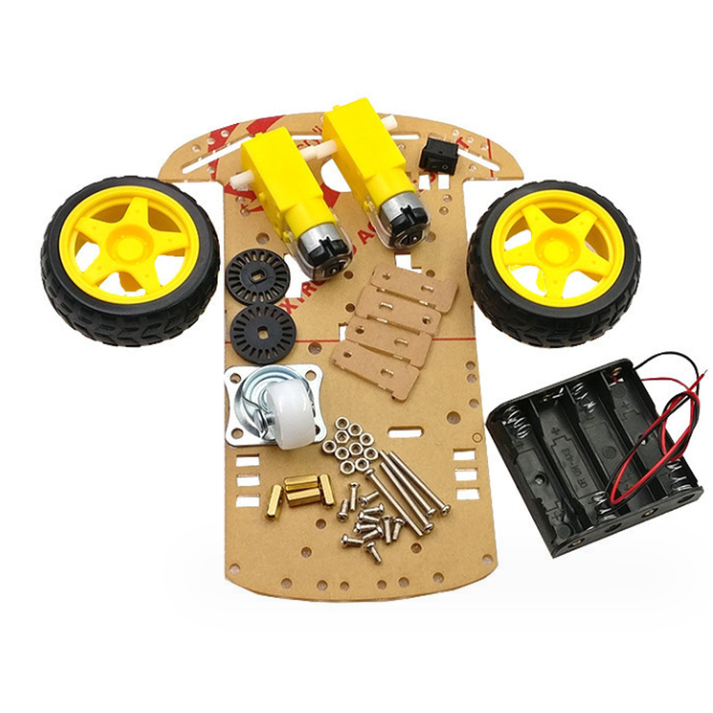 2WD Smart Car Robot Chassis Kits ชุดรถบังคับ 2 ล้อ + ล้ออิสระ พร้อมส่งในไทย +++