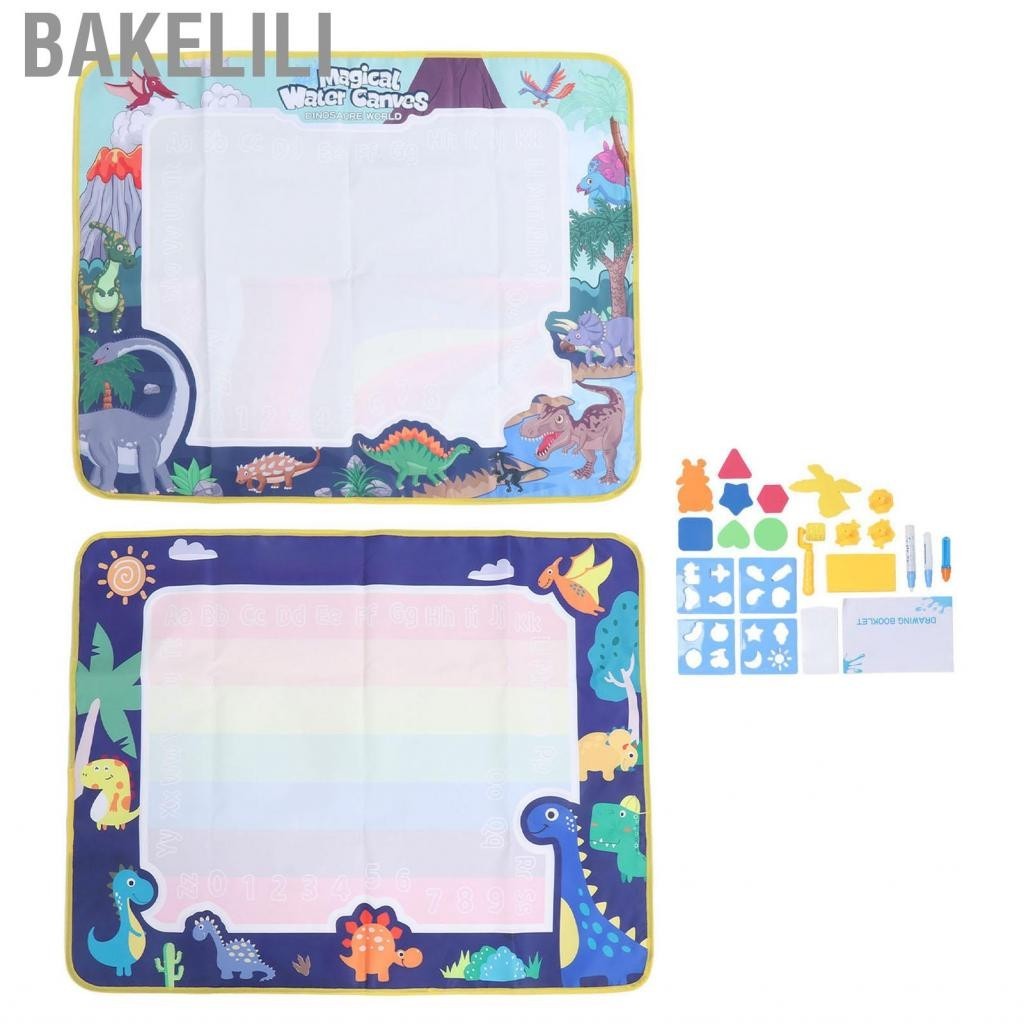 Bakelili Colorful Water Drawing Mat  Doodle Safe Early Educational Luminous Puzzle Reusable for Home Child