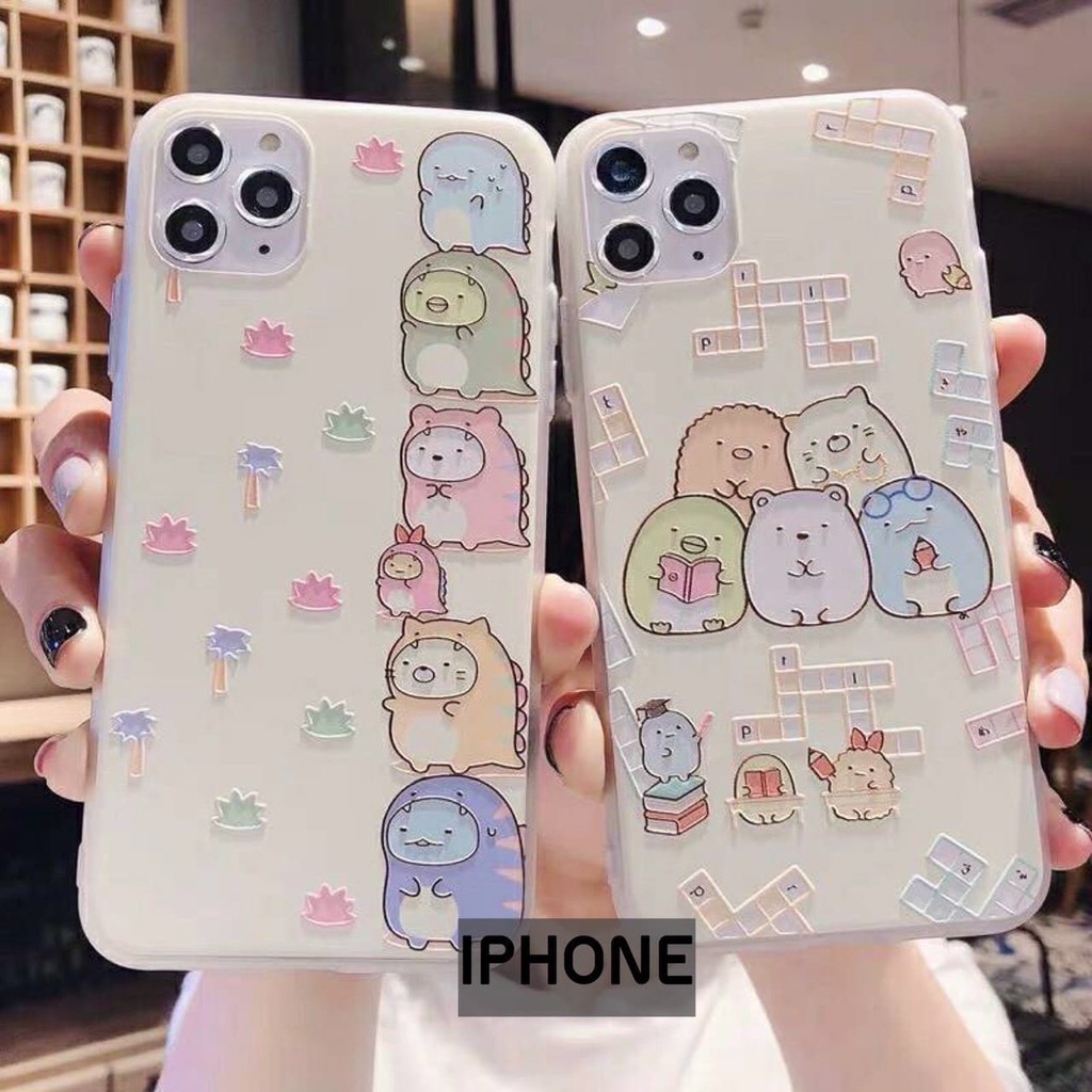 -ถูกที่สุด-เคสซิลิโคน สกรีนลายการ์ตูนน่ารัก TPU นิ่ม ใช้สำหรับIPทุกรุ่น #416