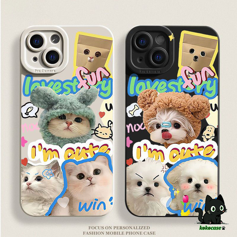 GOOD CASE สินค้า1บาท IPHONE 11 14 12 13 15 Pro Max X Xs Xr 7 8 Plus Xsmax แมวน่ารัก เคสโทรศัพท์ ซิลิโคนอ่อน กันกระแทก
